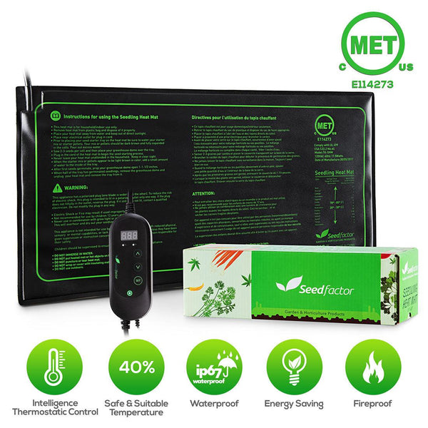 Seedfactor Seedling Heat Mat with Temperature Controller - SeedFactor